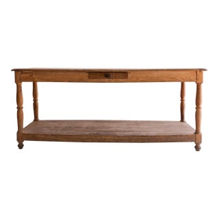 19th Century French Oak Drapers Table For Sale