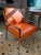 2010s Holly Hunt Aileron Chair in Chrome and Orange Leather For Sale - Image 5 of 7