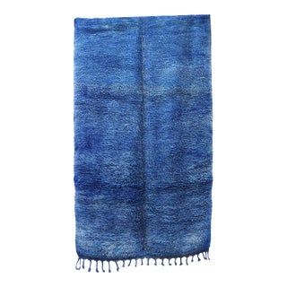 Moroccan Blue Rug - 6'3" X 10'3" Ft For Sale