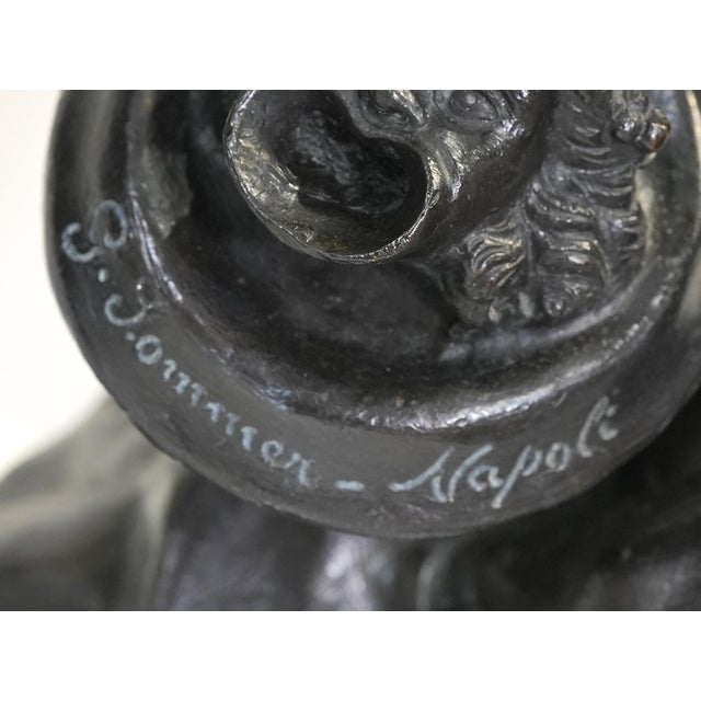 Coffee Late 19th Century Classical Roman Fisherman Bronze Sculpture For Sale - Image 8 of 8