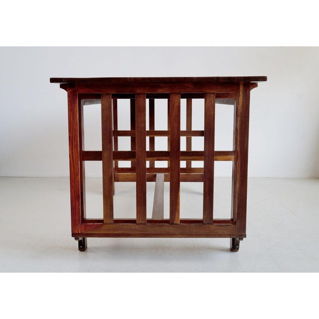 Wood Antique Arts and Crafts Table, 1900 For Sale - Image 7 of 10
