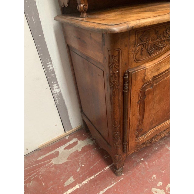 Louis XVI Style Two-Body Buffet in Walnut, 1800s For Sale - Image 3 of 15