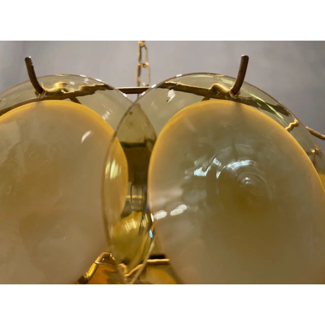 1970s Murano Glass Disc Chandelier, 1970s For Sale - Image 5 of 11