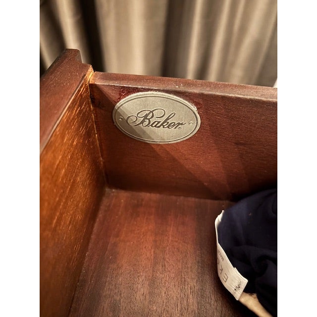 Baker Furniture Company 1990s Baker Milling Road Chest on Chest Dresser For Sale - Image 4 of 9