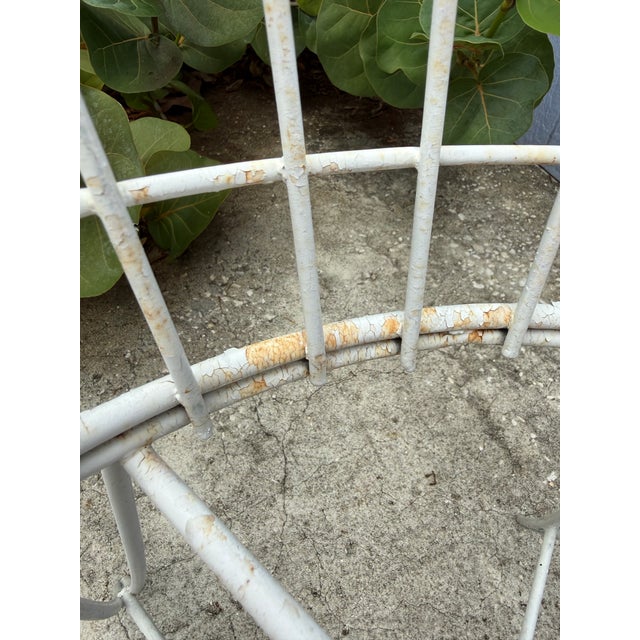 Mid 20th Century 1960s Wire Patio Garden Chairs - A Pair For Sale - Image 5 of 7