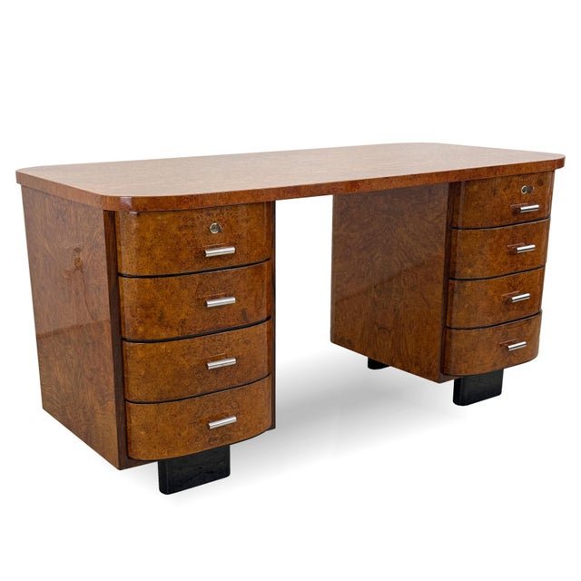 Art Deco Model H-178 Writing Desk by Jindřich Halabala from Up Závody, 1930s For Sale - Image 18 of 18