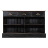 19th Century English Ebonised Mahogany & Pine Shop Counter, 1890s For Sale