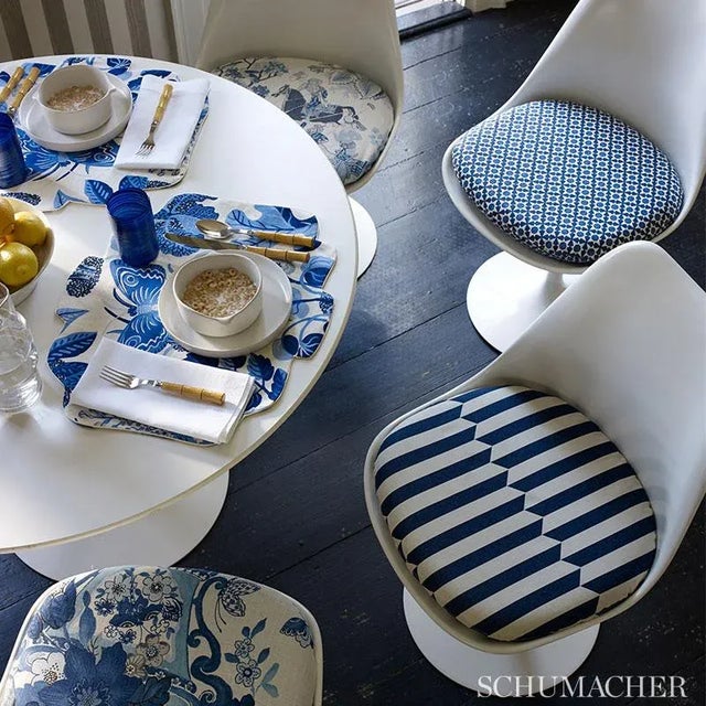 A fanciful, ever-popular design meticulously printed by hand with the same 112 blocks used to make the pattern in the...