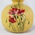 Pair of Vintage Yellow Triple-Gourd Vases With Hand-Painted Red Poppy Flowers For Sale - Image 4 of 13