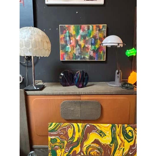 Abstract Oil on Canvas Painting, Modern Style, Late 20th Century For Sale In Philadelphia - Image 6 of 9