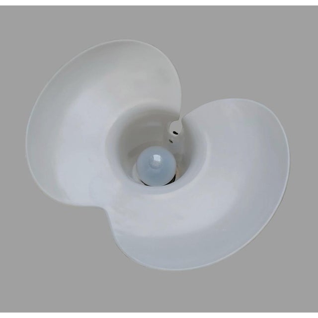 Italian Opaline Glass Floor Lamp by Venini for Veluce, 1980s For Sale - Image 3 of 11