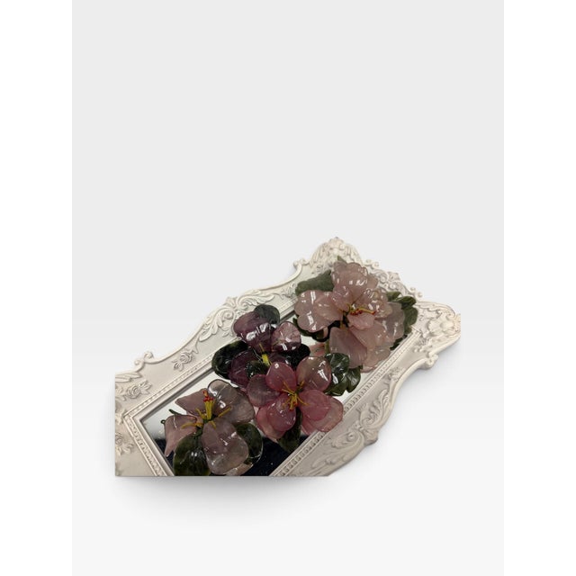 Infuse your home styling with vintage romance using this exquisite Hollywood Regency mirrored vanity display tray. A...