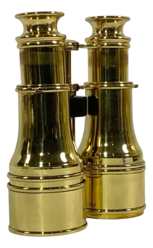 Heavy Pair of Highly Polished Library Binoculars