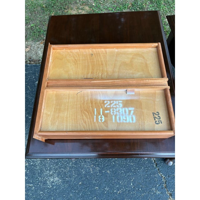 Ethan Allen Georgian Court Queen Anne Side Tables, Set of 2 For Sale - Image 12 of 12