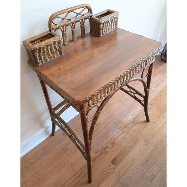 Victorian Writing Desk Heywood Wakefield Style For Sale In Fayetteville, AR - Image 6 of 13