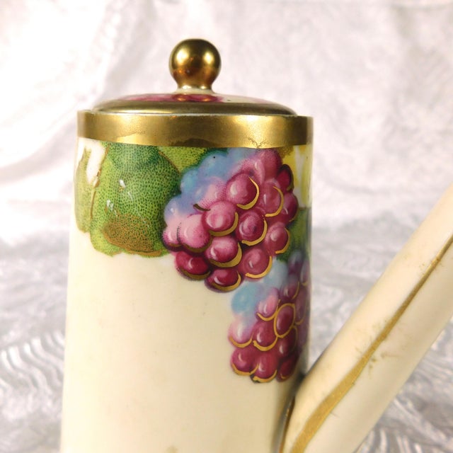 1930s Moritz Zdekauer Hand Painted and Signed Chocolate Pot For Sale In San Francisco - Image 6 of 11
