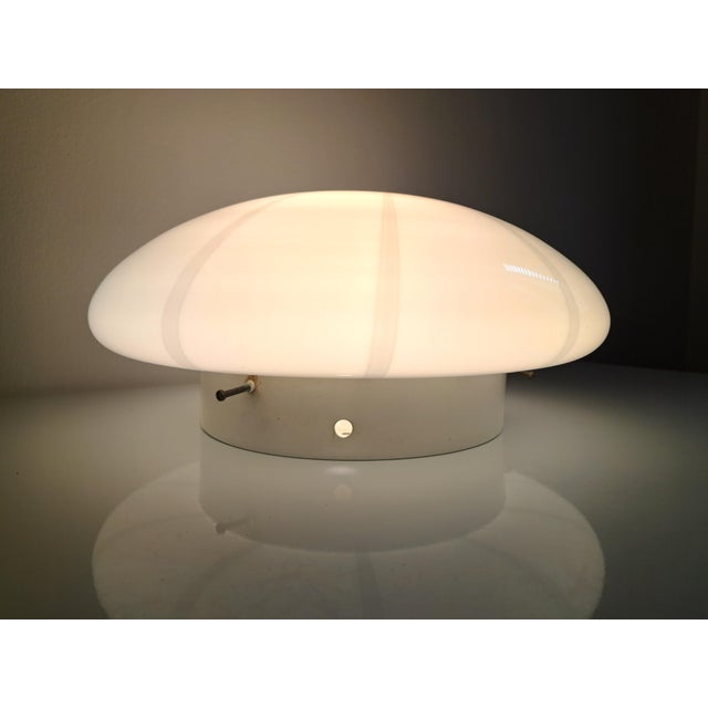Murano glass ceiling lamp, 1970s, MCM-style swirl glass. The most distinctive feature of this ceiling lamp is the radial...