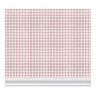 Austen Gingham Small Check Removable Wallpaper – Powder Pink Sample For Sale