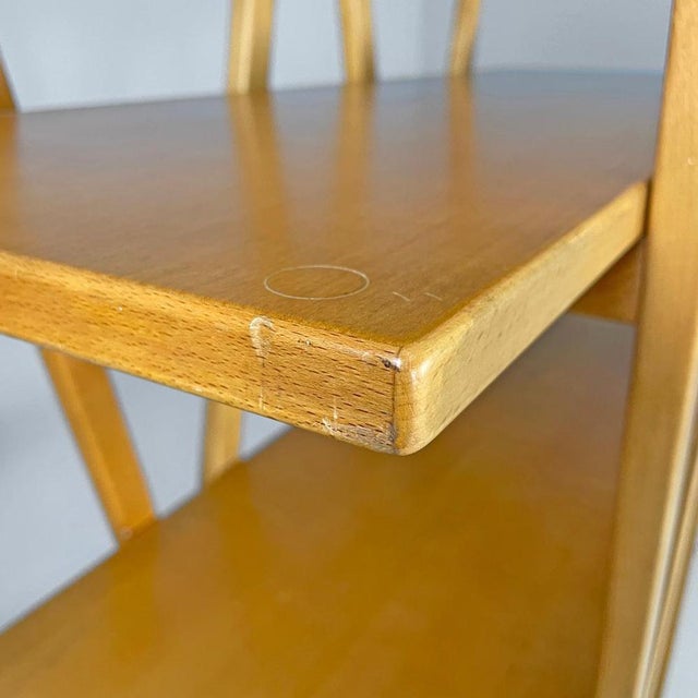 Italian Modern Wooden Bookcase Nuvola Rossa attributed to Vico Magistretti for Cassina, 1980s For Sale - Image 11 of 18