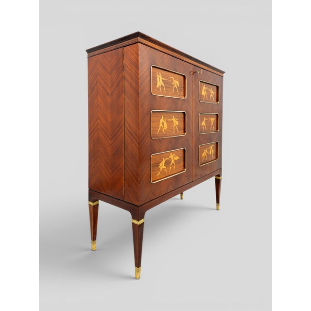 Mid-Century Modern Mid-Century Italian Inlaid Sideboard or by Paolo Buffa, 1958 For Sale - Image 3 of 18