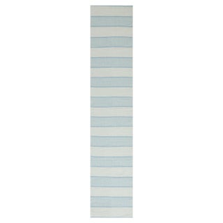 Modern Geometric Cut-Pile Flat Weave Wool Runner by Doris Leslie Blau For Sale