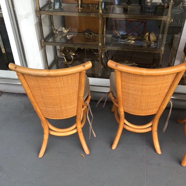 1970s Vintage Pagoda Style Rattan Dining Chairs- Set of 4 ... (640 x 640 Pixel)