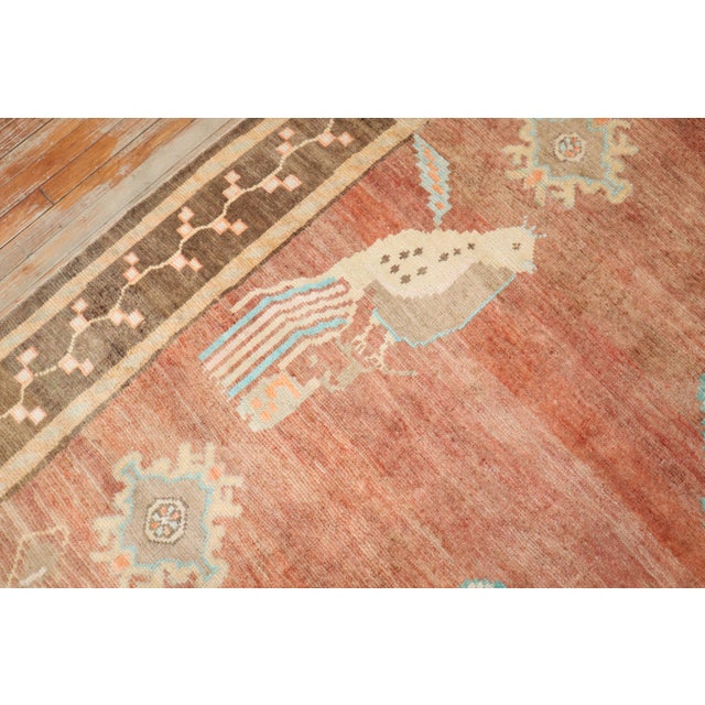 Zabihi Collection Turkish Kars Large Pigeons Rug Dated 1904 - 9'5" x 11'5" For Sale - Image 11 of 12