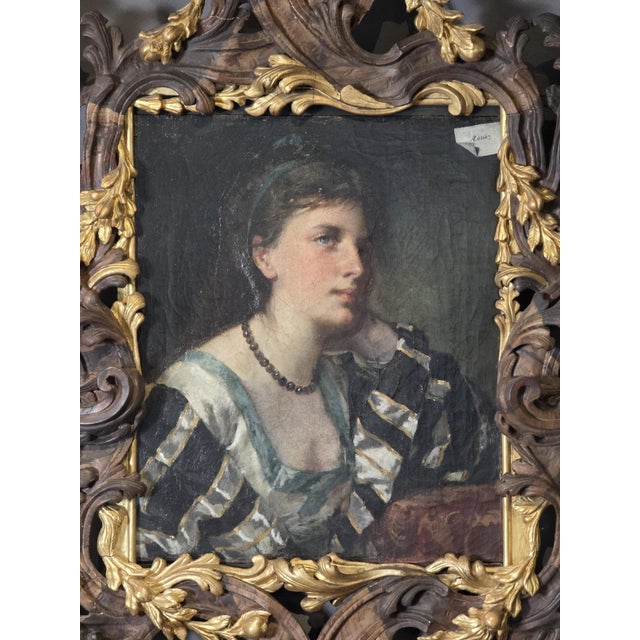 Antonio Zona, Portrait of a Young Woman, 18th-19th Century, Oil Painting For Sale - Image 12 of 14