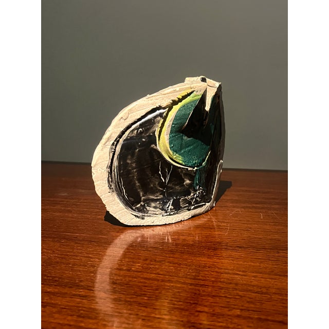 Informal Glazed Ceramic Vase by Adriano Tuninetto For Sale - Image 4 of 11