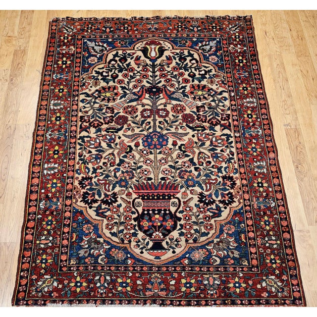 "Discover a truly magnificent masterpiece of design and fine weaving with this Late 19th Century Persian Bakhtiari...