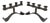Charles Piguet Modernist Wrought Iron Candelabras Candle Holders For Sale