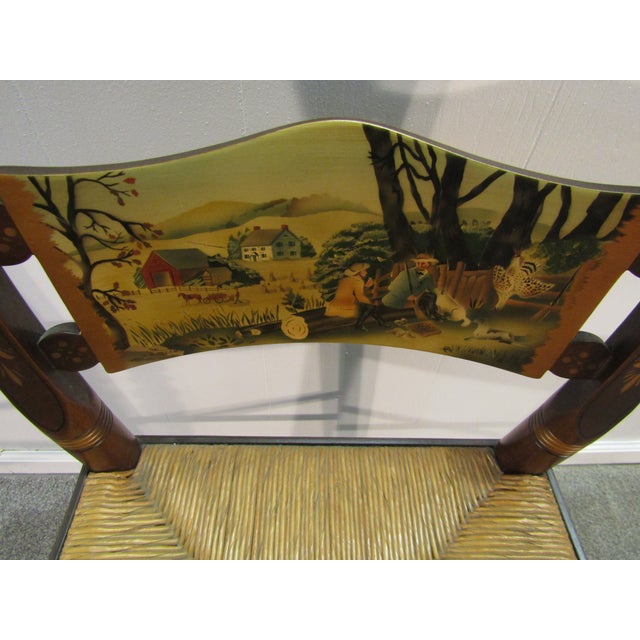 Hitchcock Paint Decorated Thanksgiving Chair For Sale - Image 6 of 9