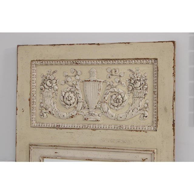 French Country Habersham Large Country French Trumeau Mirror For Sale - Image 3 of 13