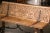 Renaissance 19th Century Spanish Renaissance Carved Chestnut Folding Bench With Iron For Sale - Image 3 of 12