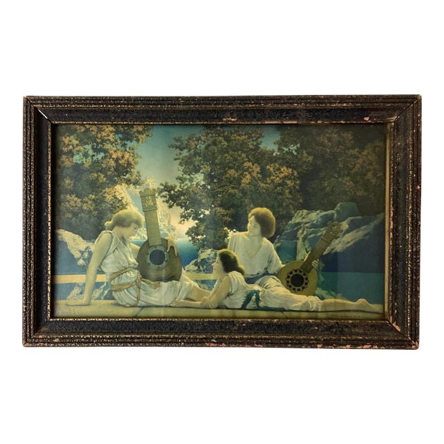 Maxfield Parrish the Lute Players Vintage 1920's House of Art Small For Sale