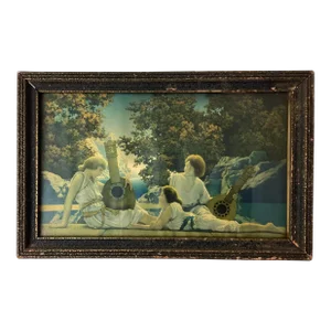 Maxfield Parrish the Lute Players Vintage 1920's House of Art Small