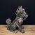 Asian Pair of Vintage Bronze Xiezhi Mythical Guardian Beast Statues For Sale - Image 3 of 6