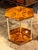 Art Deco Italian Art Deco Style Walnut and Chrome Hex Side Tables For Sale - Image 3 of 7