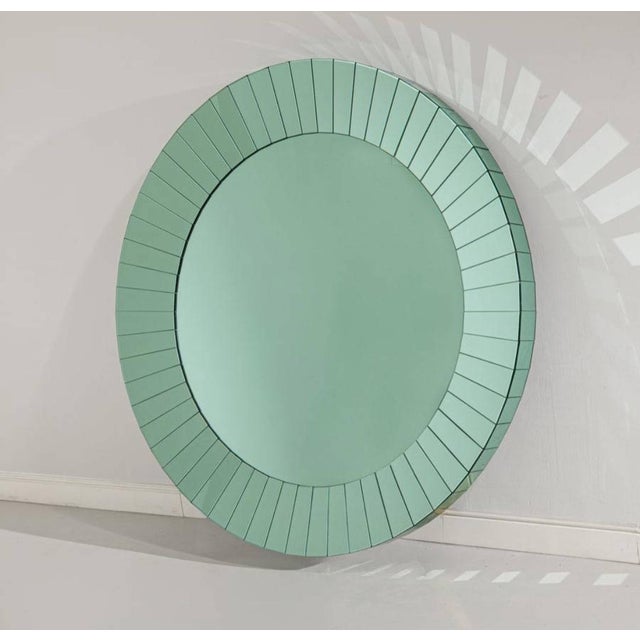 Mirror with Glass Strips and Piece on Important Italian Commission, 1990s For Sale - Image 10 of 10