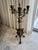 Rustic European Antique 1900s Bronze Six Arm Candelabra For Sale - Image 3 of 8