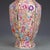 Chinese Exquisite Chinese "Millefleur" Hexagonal Porcelain Vase With Gilt Accents For Sale - Image 3 of 5