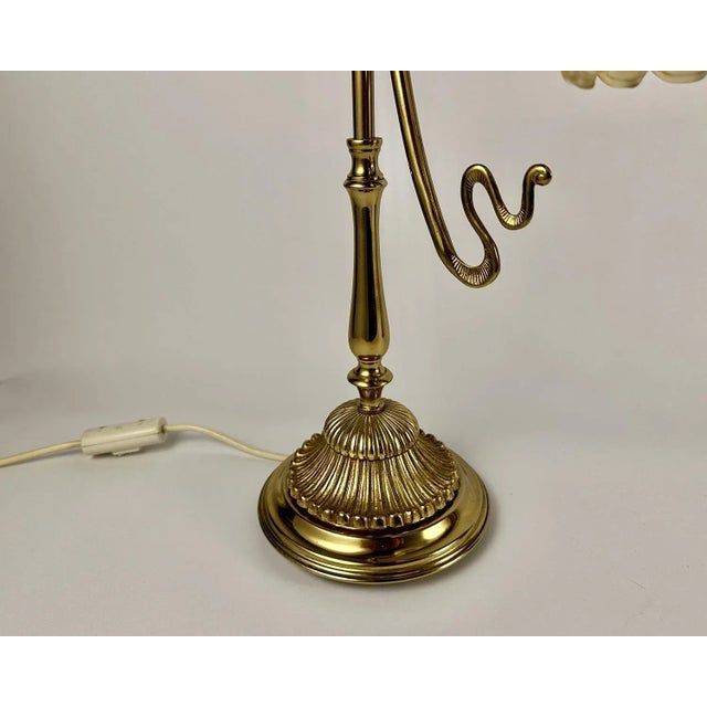 Vintage Bedside Lamps Floral Home Lighting, Set of 2 For Sale - Image 6 of 9