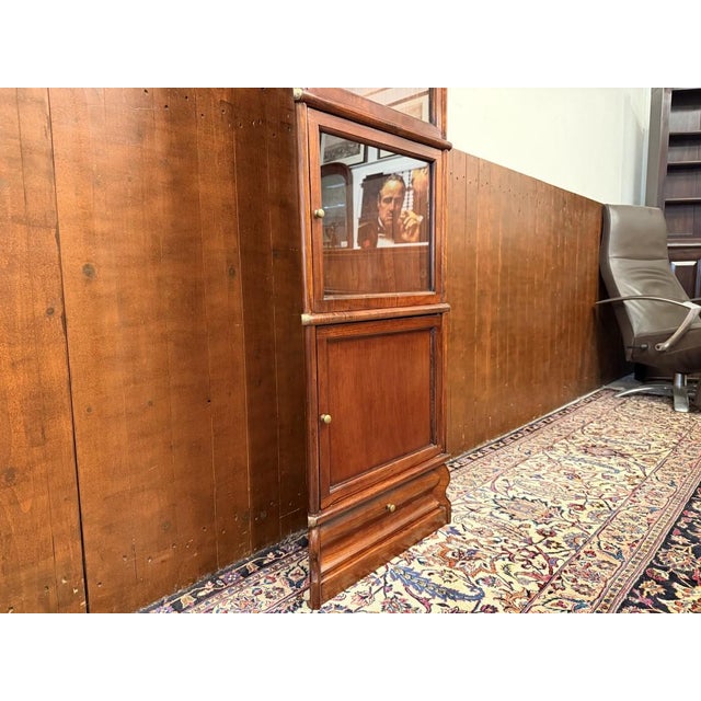 Brown Corner Cabinet from Globe Wernicke For Sale - Image 8 of 13