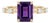 Amethyst Engagement Wedding Ring - February Birthstone Ring for Her - Us 7 For Sale
