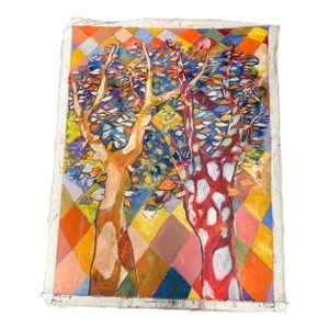 1980’s Original Abstract Expressionist Landscape Painting