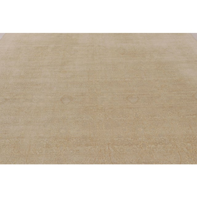 2010s Rug & Kilim's Modern Rug in Ghostly Beige Medallion For Sale - Image 5 of 8