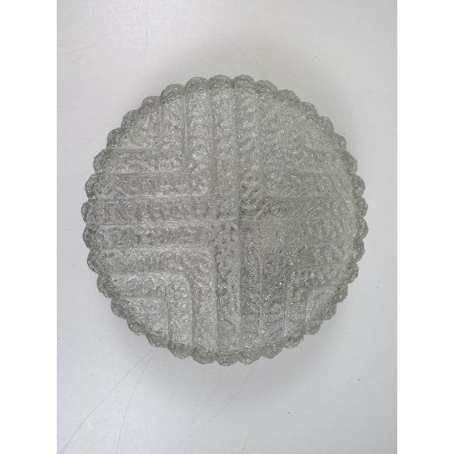 Mid-Century Modern Pressed Glass Ceiling Light from RZB, Germany, 1970s For Sale - Image 11 of 11