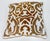 Brown Custom Baroque Moorish Silk Velvet Appliqué Throw Pillow, India, 1980 For Sale - Image 8 of 12