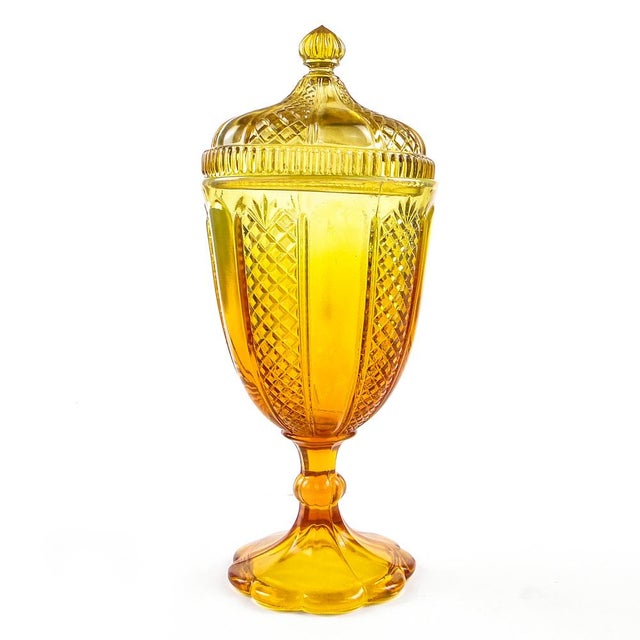 Polish Candyer from Ząbkowice Glasswork, Poland, 1950s For Sale - Image 14 of 14