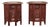 Pair of Antique Anglo Indian Carved and Inlaid Stands For Sale